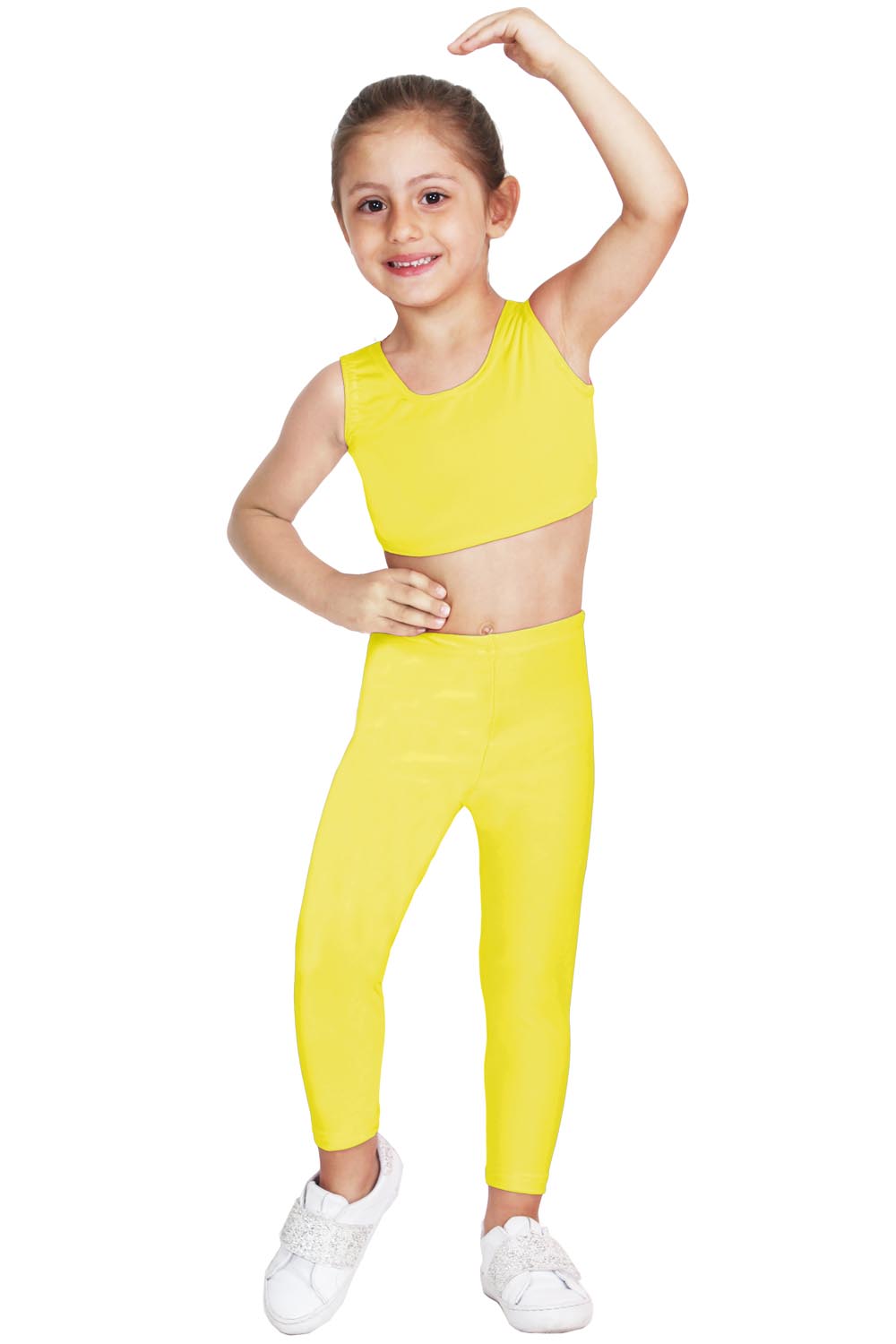 LEGGINS DANZA LYCRA GIALLO BABY